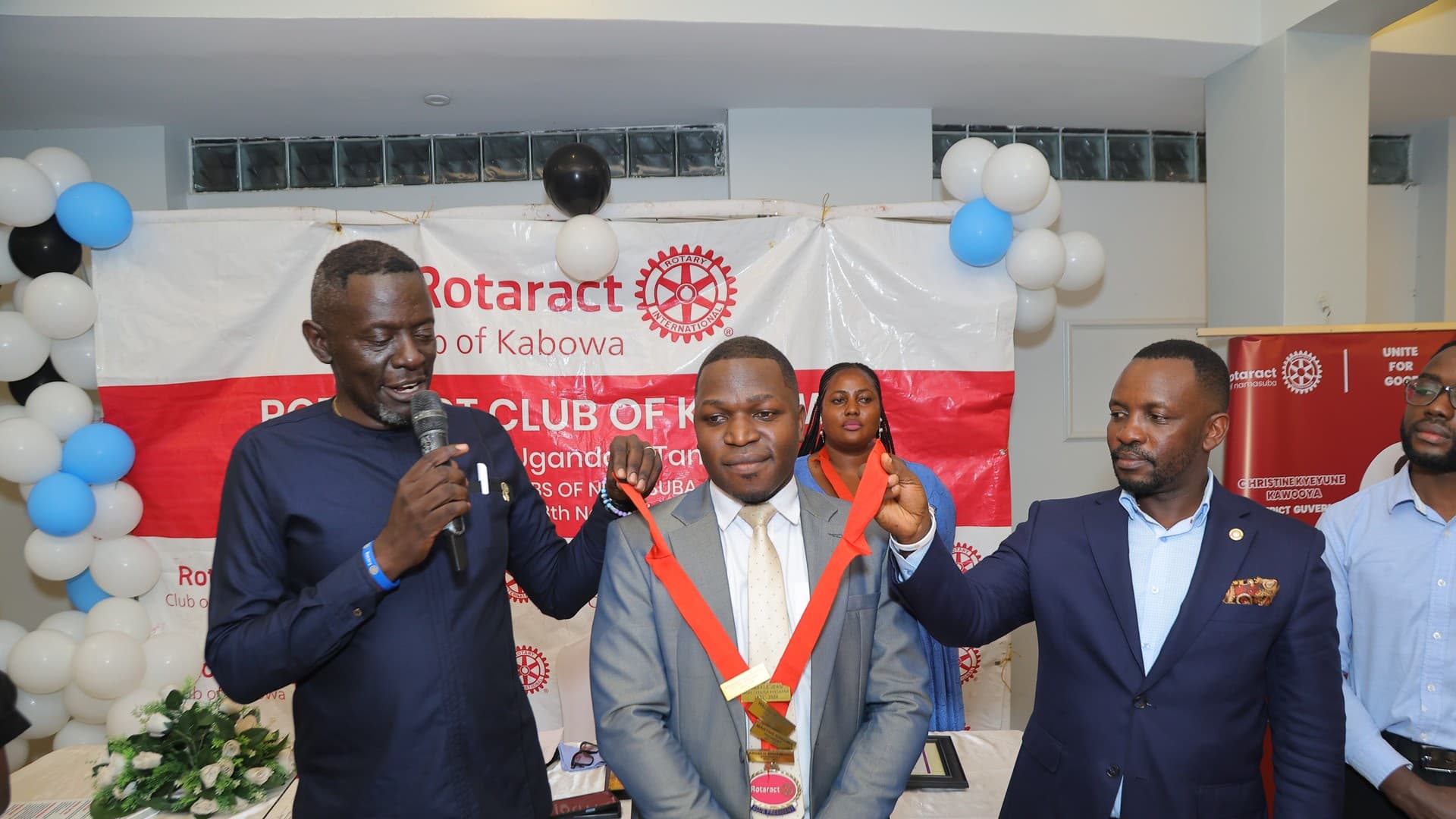 Rotary Club Namasuba 9th Installation Board of Directors on stage